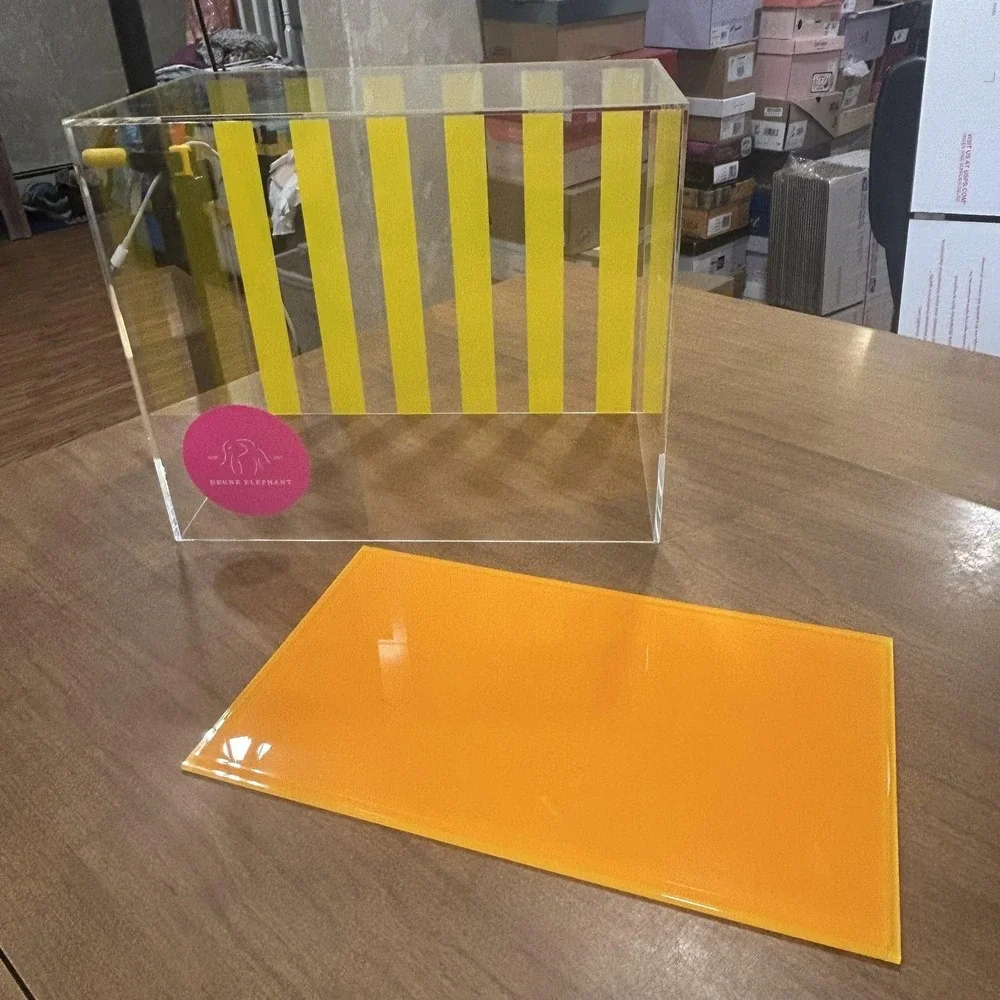 Drunk Elephant Acrylic Display Box Riser Set Multi-Color Organizer Decor Storage